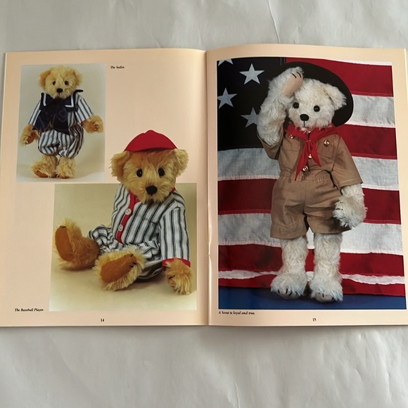 NWT Bearers of Memories Vol 2 Patterns Make Teddy Bears Scouts Baseball BOOK - Picture 12 of 17